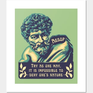 Aesop Portrait and Quote Posters and Art